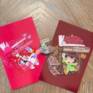 Disney Half Marathon and Dopey Challenge Post card Set - Dopey pin